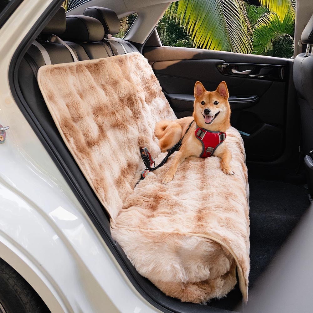 Plush Calming Car Seat Protector Cover