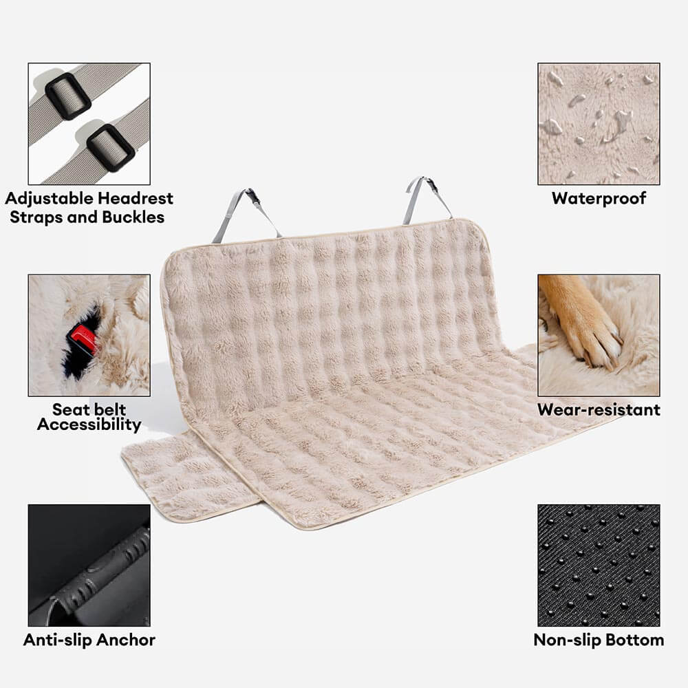 Plush Calming Car Seat Protector Cover