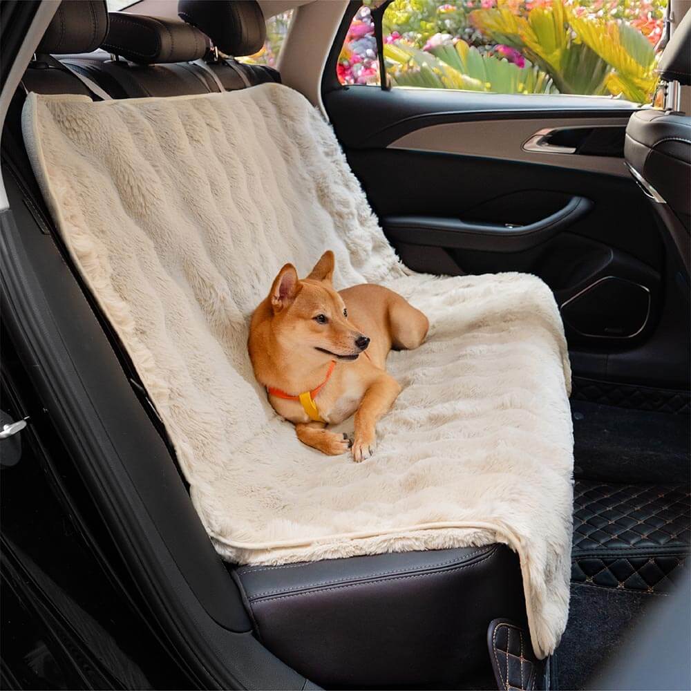 Plush Calming Car Seat Protector Cover