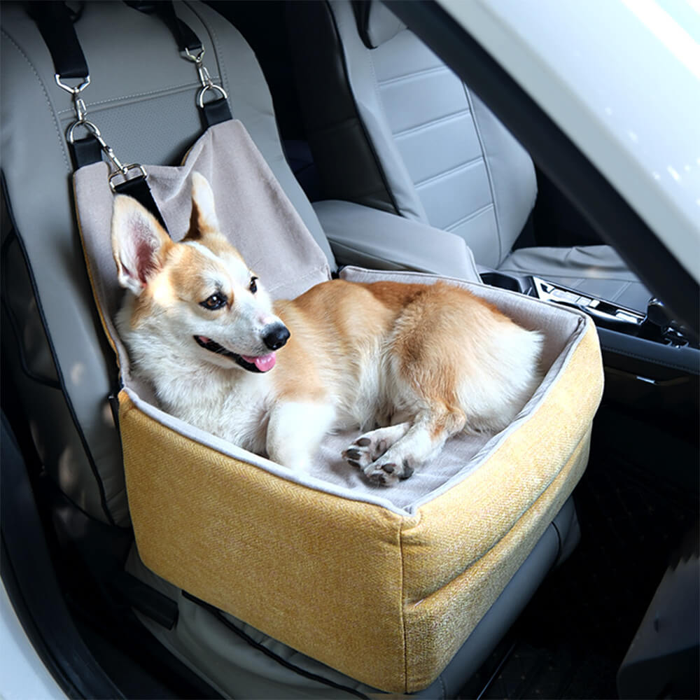 Safety Elevated Dog Car Seat Bed