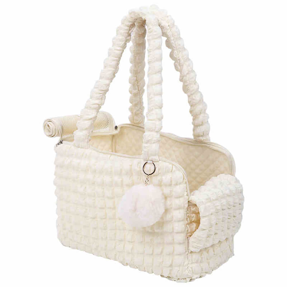 Pleaded Cozy Light Breathable Detachable Pet Carrier Bag