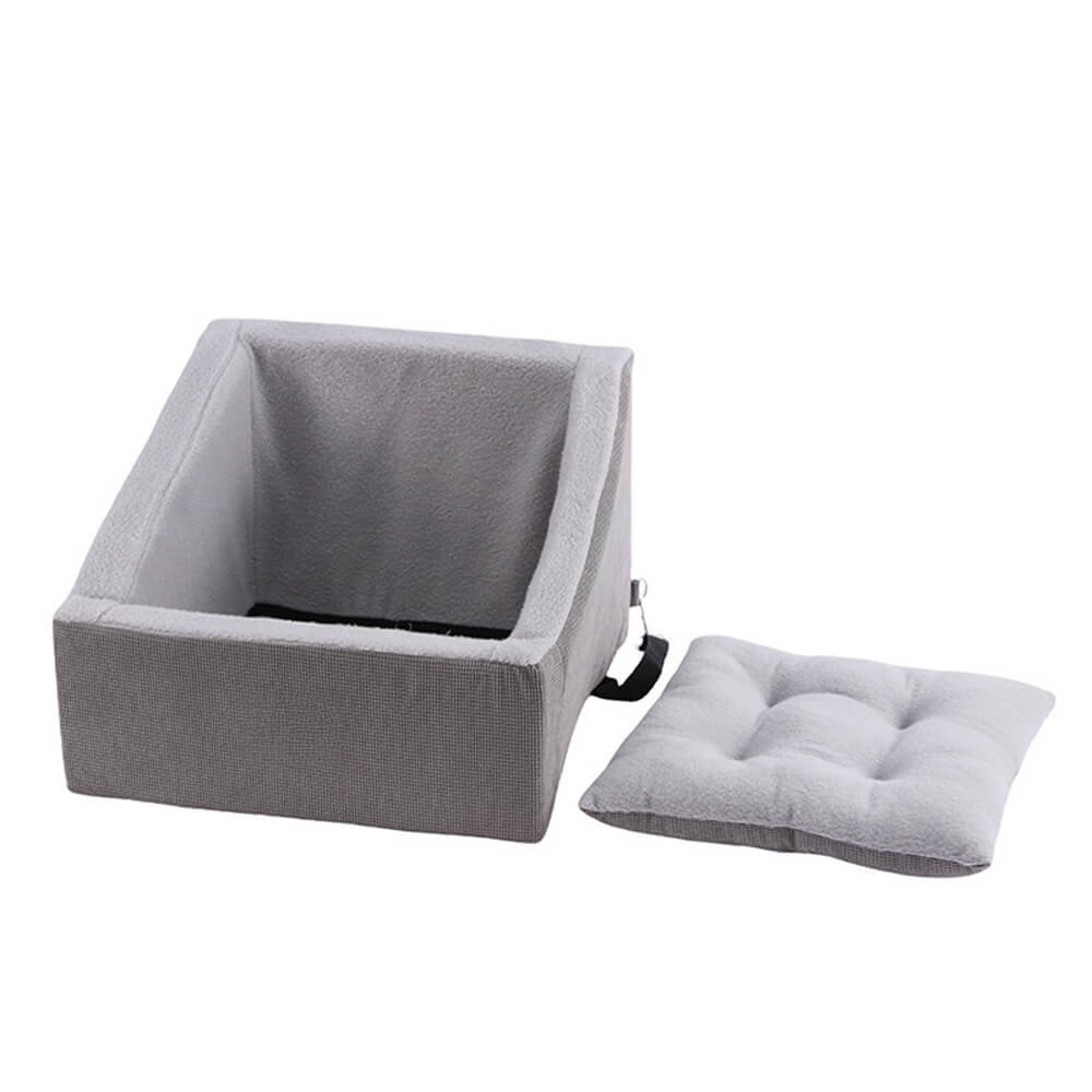 Elevated Travel Booster Comfy Dog Car Seat