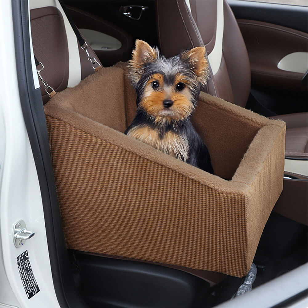 Elevated Travel Booster Comfy Dog Car Seat