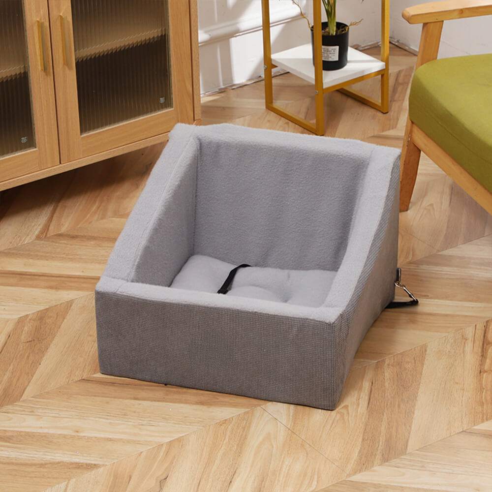 Elevated Travel Booster Comfy Dog Car Seat