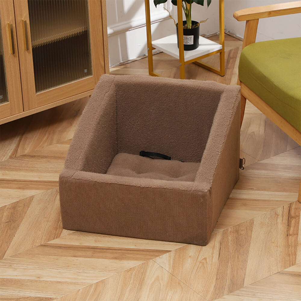 Elevated Travel Booster Comfy Dog Car Seat