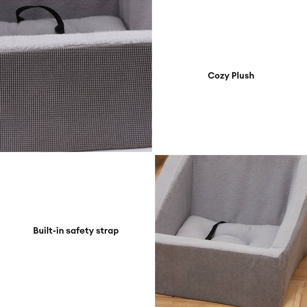 Elevated Travel Booster Comfy Dog Car Seat