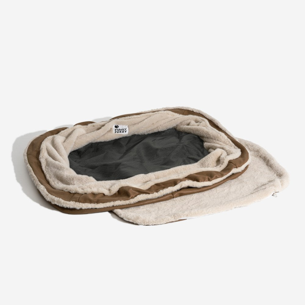 Large Cozy Deep Sleeping Dog Bed