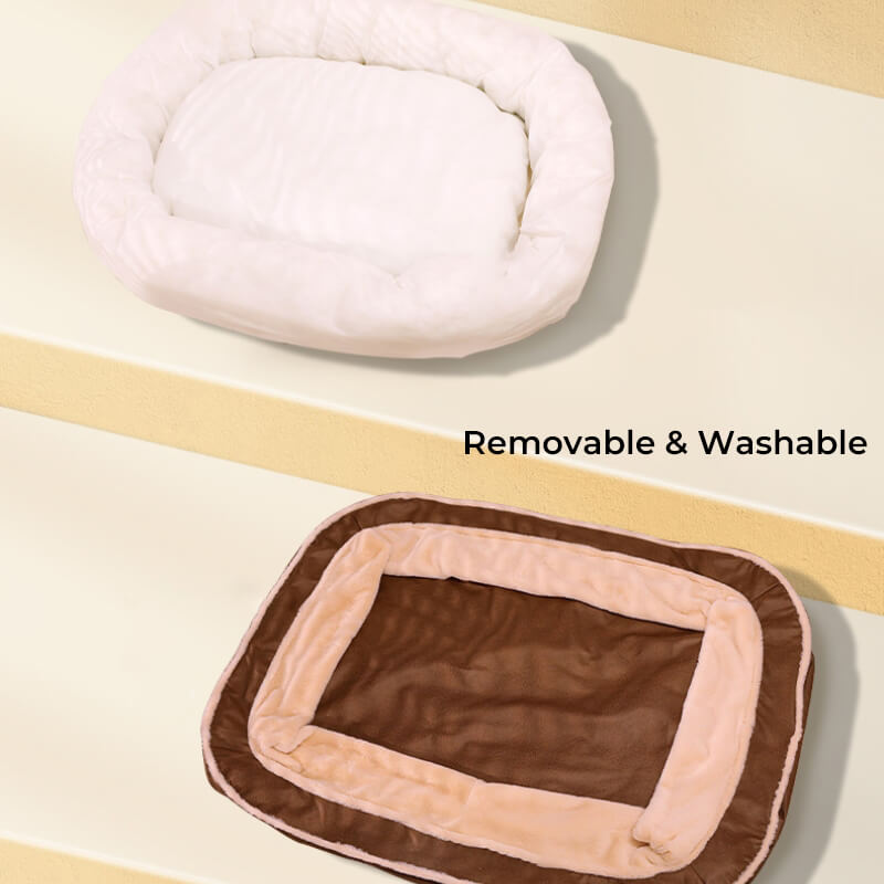 Large Cozy Deep Sleeping Dog Bed
