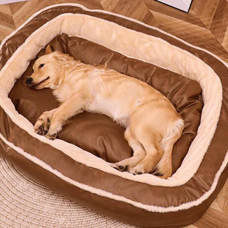 Large Cozy Deep Sleeping Dog Bed