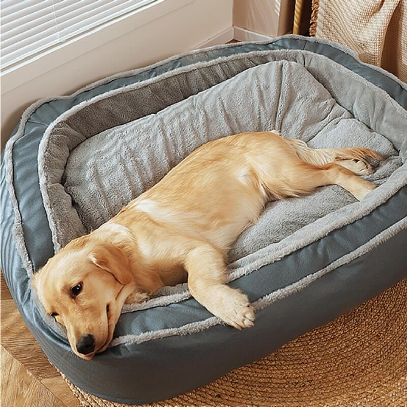 Large Cozy Deep Sleeping Dog Bed
