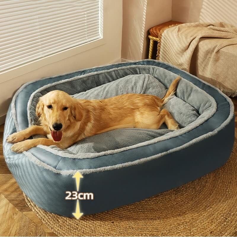 Large Cozy Deep Sleeping Dog Bed