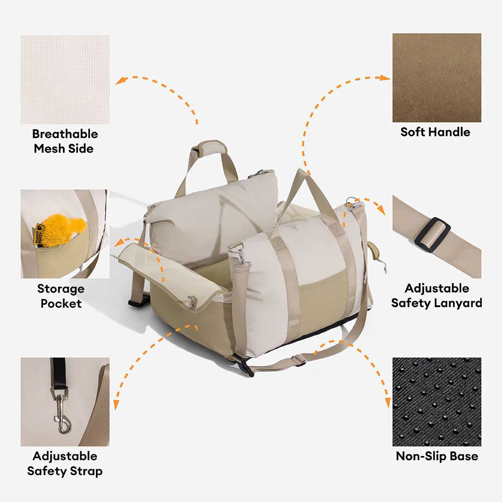 Cozy Waterproof Breathable Dog Booster Car Seat