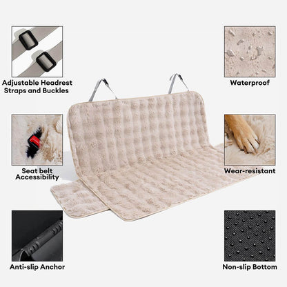 Plush Calming Car Seat Protector Cover