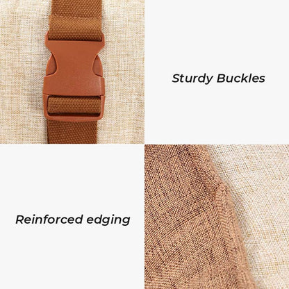 Tan Waterproof Safety Dog Car Seat Bed