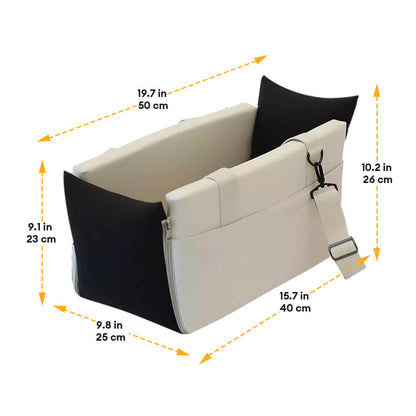 Waterproof Portable Car Console Pet Travel Carrier