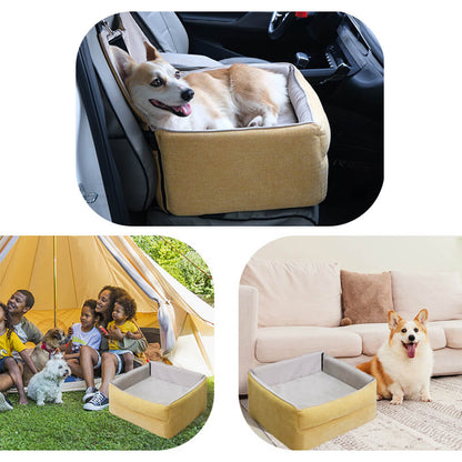 Safety Elevated Dog Car Seat Bed