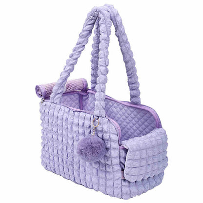 Pleaded Cozy Light Breathable Detachable Pet Carrier Bag