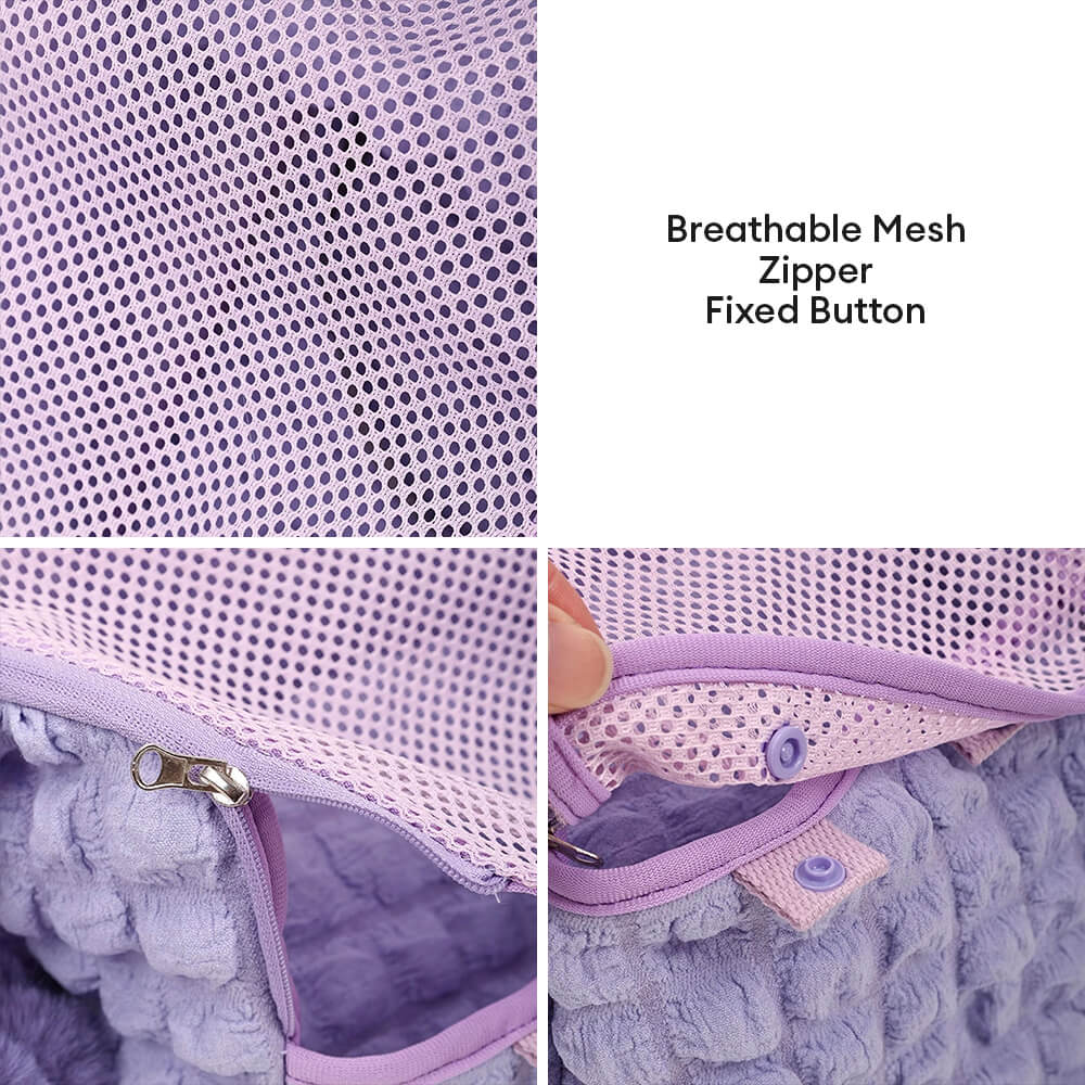Pleaded Cozy Light Breathable Detachable Pet Carrier Bag