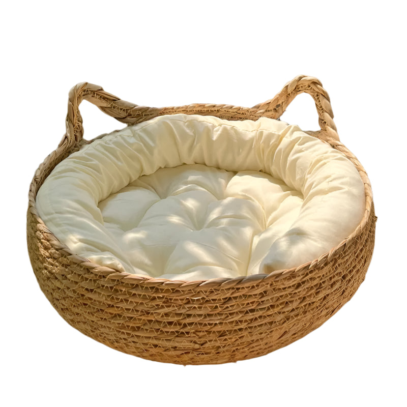 Snug Rattan Cat bed