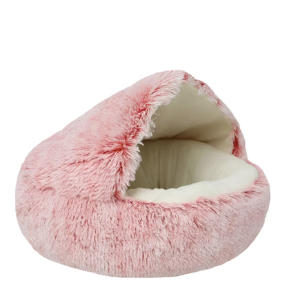 Calming Plush Nest Cat Bed