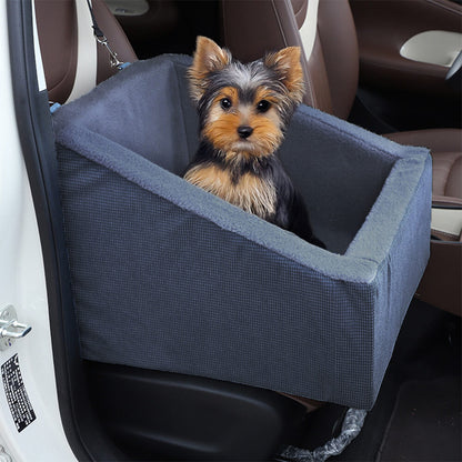 Elevated Travel Booster Comfy Dog Car Seat